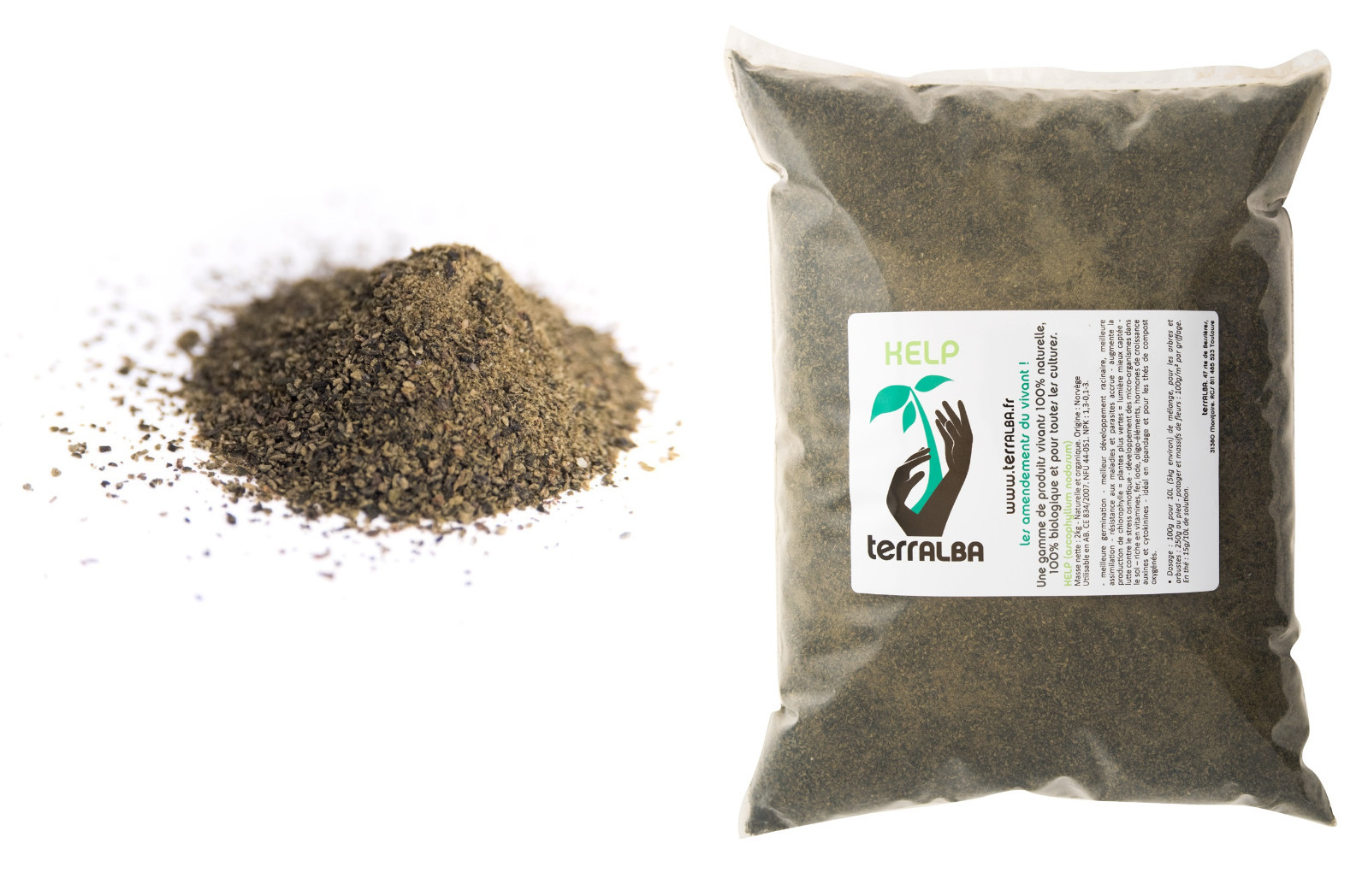 Hydrolysat de Kelp - Algues Marines - Terralba - 500 g — Engrais